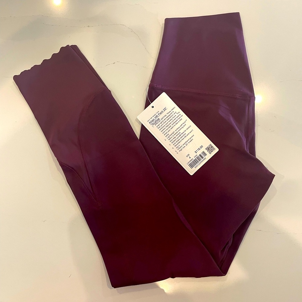 Lululemon Align HR pant 25” Scallop edge